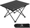 Travelhawk Campingtafel - Inklapbaar - Lichtgewicht Aluminium - Zwart - 56x40x40cm
