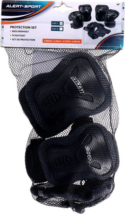 Alert Inline-Skates Beschermset 3-delig Zwart 3 stuks