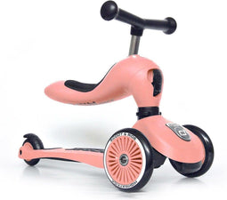 Scoot and Ride Highwaykick 1 - Loopfiets en step - Kantelbeveiliging - Peach