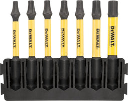 DEWALT ACCESSOIRES BITSET | HOUDER + IMPACT TORSION | 57 MM | T15 X1, T20 X2, T57 X2, T30 X1, T40 X1 - DT70825-QZ