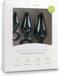 EasyToys - Buttplugs met Trekring - Setje - Sex Toys voor Mannen en Vrouwen - Zwart