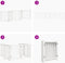 vidaXL - Hondenhek - inklapbaar - 6 - panelen - 300 - cm - massief - vurenhout - wit