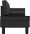 vidaXL - Chaise - longue - met - kussens - en - bolster - kunstleer - zwart