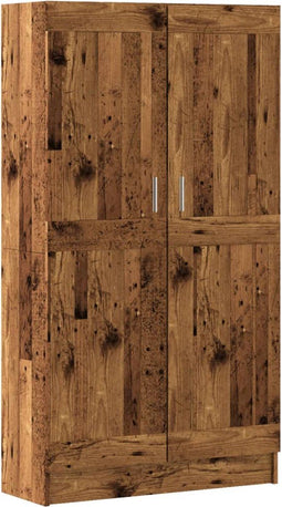 vidaXL - Boekenkast - 82,5x30,5x150 - cm - bewerkt - hout - oud - houtkleurig