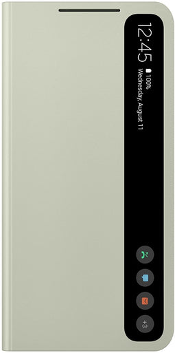 Samsung EF-ZG990CMEGWW - Clear View Cover - Schokbestendig en vingervlek-vrij - Groen