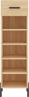 vidaXL - Schoenenkast - 30x35x105 - cm - bewerkt - hout - sonoma - eikenkleurig