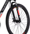 Rucanor Lux Hardtail Mountainbike - 27.5 Inch 51 cm - 21 Versnellingen - Mechanische Schijfrem - Zilver/Rood