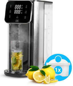 CuisineKing Heetwaterdispenser V2 - Warm Waterdispenser 4L - Touch Display 2600W - Zilver