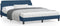 vidaXL - Bedframe - met - hoofdeinde - zonder - matras - 160x200 - cm - stof - blauw
