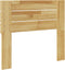 vidaXL - Hoofdbord - 90 - cm - massief - hout - eiken