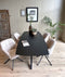 Old Inn - Eetkamertafel Mango Deens ovaal Zwart 240x100cm met Spinpoot