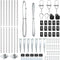 vidaXL - Hekpalen - met - Spike - 7 - stuks - Ø32 - mm - 160 - cm - Gegalvaniseerd - Staal