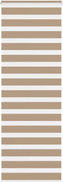 vidaXL - Zebra - Blind - 90x200 - cm - stofbreedte - 85,9 - cm - polyester - zandbruin