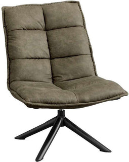 Refurna Fauteuil Clay - Microleder - Army Groen