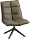 Refurna Fauteuil Clay - Microleder - Army Groen