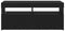 vidaXL - TV-kast - met - LED-verlichting - - - Zwart - Eiken - - - 90x35x40 - cm - - - Bewerkt - Hout