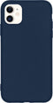 iMoshion Hoesje Geschikt voor iPhone 11 Hoesje Siliconen - iMoshion Color Backcover - Donkerblauw
