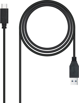 USB to Mini USB Cable NANOCABLE 10.01.4000 (0,5M) Black