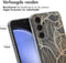 imoshion Hoesje Geschikt voor Samsung Galaxy S23 FE Hoesje Siliconen - imoshion Design hoesje - Meerkleurig / Golden Leaves Transparant