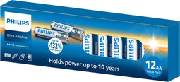 Philips Ultra Alkaline LR06 AA - penlite batterijen - 1.5 V - 12 stuks