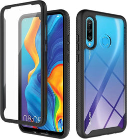 iMoshion Hoesje Geschikt voor Huawei P30 Lite Hoesje - iMoshion 360° Full Protective Case - Zwart / Transparant