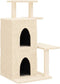 vidaXL - Kattenmeubel - met - sisal - krabpalen - 97 - cm - crèmekleurig