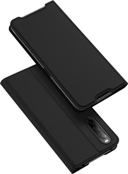 Dux Ducis - Slim bookcase hoes - Geschikt voor Sony Xperia 10 IV - Zwart