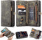 Caseme - vintage 2 in 1 portemonnee hoes - Geschikt voor Samsung Galaxy S20 FE- Zwart