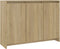 vidaXL - Dressoir - 102x33x75 - cm - bewerkt - hout - sonoma - eikenkleurig