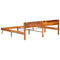 Bedframe zonder matras massief hout 200x200 cm