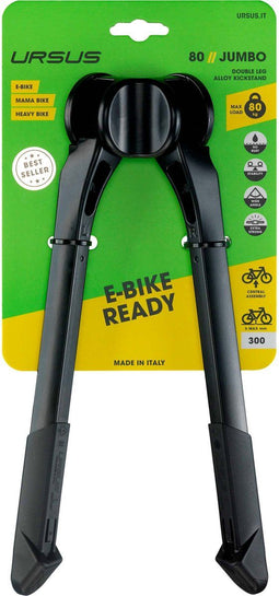 Ursus Jumbo 28 - Fietsstandaard - Dubbele standaard - Zwart