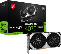 MSI GeForce RTX 4070 Ti SUPER - Grafische Kaart - 16GB GDDR6X - Dual-Fan Koelsysteem