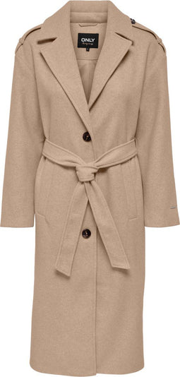 ONLY ONLEMMA NU COAT CC OTW - Dames Jas met Ceintuur - Maat XS