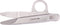 W-Selected Eenringschaar RVS 12 cm - Gebogen en Afgeronde Punten
