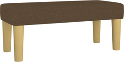 vidaXL - Bankje - 70x30x30 - cm - stof - bruin