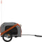 vidaXL - Hondenfietstrailer - oxford - stof - en - ijzer - oranje - en - grijs