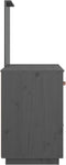 vidaXL - Kaptafel - 95x50x134 - cm - massief - grenenhout - grijs