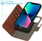 iMoshion Hoesje Geschikt voor iPhone 13 Mini Hoesje Met Pasjeshouder - iMoshion Uitneembare 2-in-1 Luxe Bookcase - Bruin