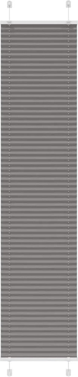 vidaXL - Plissé - rolgordijn - 45x200 - cm - stofbreedte - 44,4 - cm - antraciet
