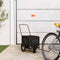 vidaXL - Hondenfietstrailer - oxford - stof - en - ijzer - zwart