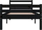 vidaXL - Bedframe - massief - hout - zwart - 90x190 - cm