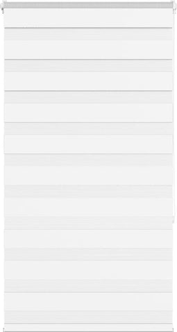 vidaXL - Zebra - rolgordijn - 85x150 - cm - stofbreedte - 80,9 - cm - polyester - wit