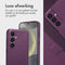 Accezz Samsung Galaxy S24 - Leather Bookcase 2-in-1 - Magnetische Ring - Heath Purple