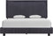 vidaXL - Bedframe - stof - donkergrijs - 140x200 - cm