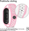 iMoshion Bandje Geschikt voor Xiaomi Mi Band 3 / 4 - iMoshion Siliconen sport band met inkliksysteem ronde drukknoop - Roze