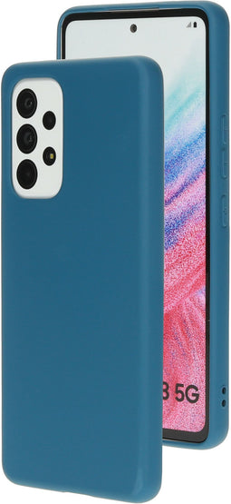 Mobiparts Silicone Cover - Samsung Galaxy A53 (2022) 5G - Soft-touch - Blueberry Blue