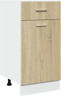 vidaXL - Onderkast - met - lade - 40x46x81,5 - cm - spaanplaat - sonoma - eikenkleurig
