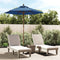 vidaXL - Parasol - met - houten - paal - 196x231 - cm - azuurblauw