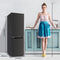 CHiQ CBM157LC - Koel-vriescombinatie - 157 Liter - Low Frost - Hoogte 144 cm - Donkere roestvrijstalen afwerking