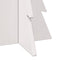 vidaXL - Kerstdecoratie - kerstboom - 59,5 - cm - massief - grenenhout - wit